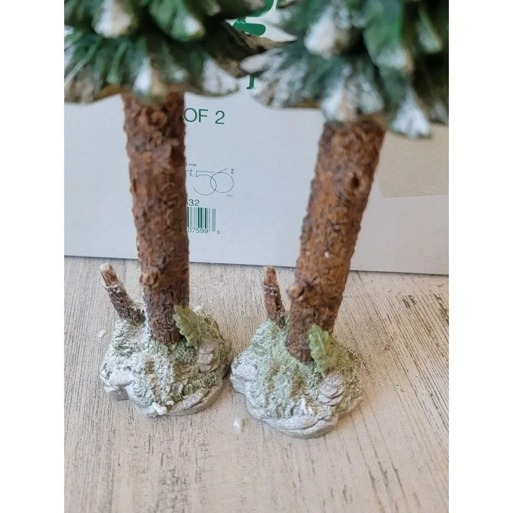 Dept 56 52632 Towering Pines snow‎ village accessory Xmas set